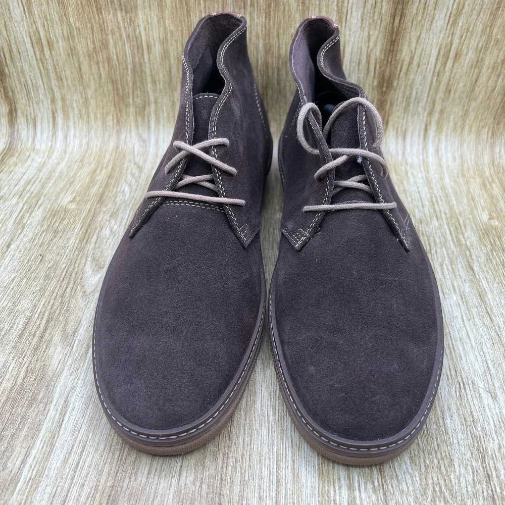 Johnston & Murphy Chukka Boots Men's Size‎ 12M Brown Suede Lace Up 25-2050
